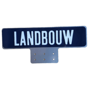 RVS Oldtimer langwerpige kentekenplaathouder met VW bevestiging